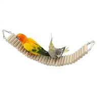 YINGGE Bird Pet Ladders, Parrot Climbing Ladder Bridge Wood Chewing Hanging Standing Swings Toys for Small Medium Parrots Parakeets, Cockatiels, Lovebirds, Sun Conures, Caique, Fin