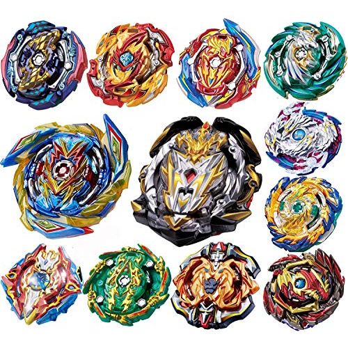  [아마존베스트]YINGXIANG 12 Pieces Bey Battle Top Gyro Burst Turbo Gt God Evolution Metal Fusion Fury Top Battle Burst High Performance Set, Birthday Party School Gift Idea Toys for Boys Kids Chi