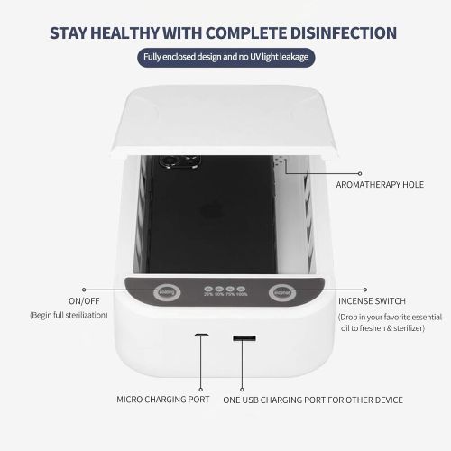  YIQUTECH UV Smartphone Sanitize Box (White)