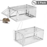 [아마존 핫딜]  [아마존핫딜]YISSVIC Live Animal Trap 2 Pack 11x9.5x6 inches Catch Release Cage for Mouse Rats Mice Rodents Squirrels and Similar Small Sized Pests