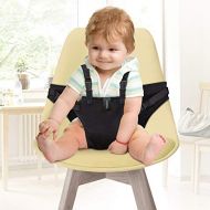 [아마존베스트]YISSVIC Baby Chair Belt Cloth High Chair Harness Baby Safety Seat Harness Portable Washable Cloth Red (Black)