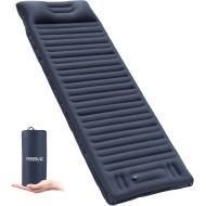 YISSVIC Sleeping Pad with Pillow Extra Thickness 4 Inches Sleeping Pads for Camping Inflatable Camping Sleeping Pad with Built-in Pumpfor Traveling, Hiking