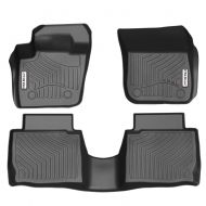 YITAMOTOR Floor Mats Compatible for 2013-2016 Ford Fusion Energi/Titanium/Lincoln MKZ,Includes 1st Front & 2nd All Weather Protection Floor Liners