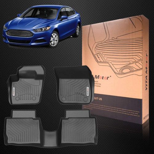  YITAMOTOR Floor Mats Compatible for 2013-2016 Ford Fusion Energi/Titanium/Lincoln MKZ,Includes 1st Front & 2nd All Weather Protection Floor Liners