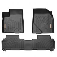 YITAMOTOR Floor Mats Compatible for 2014-2019 Toyota Highlander, Heavy Duty All Weather Floor Liners Protection, Black