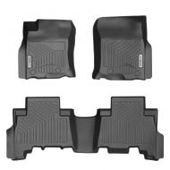 YITAMOTOR Floor Mats Compatible for 2013-2019 Toyota 4Runner / 2014-2019 Lexus GX460,Includes 1st & 2nd Row All Weather Custom Fit Floor Liners