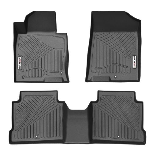  YITAMOTOR Waterproof Floor Mats Compatible for 2016-2019 Kia Optima / 2015-2019 Hyundai Sonata, All Weather Heavy Duty Floor Liners for Car - Black