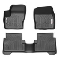 YITAMOTOR Car Floor Mats Compatible for 2015-2019 Ford Escape, Front & Rear 2 Rows Heavy Duty Rubber Custom Fit Floor Liners