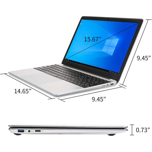  YITAOERA 2020 15.6 inch Laptop, IPS Display, 64-bit Quad-core celeron_j3455 Processor, 8GB RAM, 256GB SSD, scalable 1TB SSD Solid State Drive, Chocolate Keyboard, Windows 10