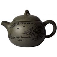 YIXING Teapot Xishi 5.4oz Chinese Zisha Tea Pots Green Mud