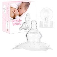 [아마존베스트]NAISEN Nipple Shield, Assist Perfect for Nursing Mothers with Inverted & Sore Nipple with Carrying Case for...