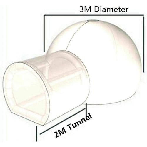  YIYIBYUS Inflatable Bubble Tent Camping Tent Transparent D-Ring Single Tunnel Bubble House Dome Camping House with Blower for Indoor/Outdoor Family Backyard Camping Festivals Stargazing