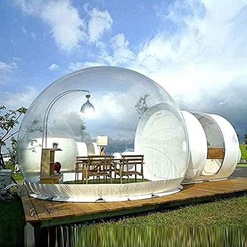  YIYIBYUS Inflatable Bubble Tent Camping Tent Transparent D-Ring Single Tunnel Bubble House Dome Camping House with Blower for Indoor/Outdoor Family Backyard Camping Festivals Stargazing