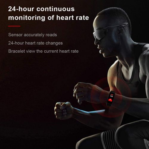  YJCol Fitness Trackers, Colour Screen Activity Tracker Waterproof IP67 Pedometer Sport Watch with Heart Rate Monitor Step Calorie Distance Tracker Smartwatch Call SMS SNS Remind fo