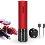 [아마존베스트]YJLWE Electric Wine Opener Rechargeable Automatic Corkscrew Wine Bottle Openers, Cordless Stainless Electric Corkscrew with Foil Cutter and USB Cable