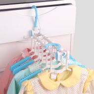 YJYS LJBY Folding Clothes Rack 6 and Hook Hanger Quick-Drying Racks Space Saving Hangers-A
