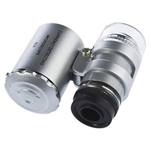  [아마존베스트]YKS Zoom x 60 Silver LED Microscope