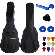 [아마존베스트]YMC 34 Inch Waterproof Dual Adjustable Shoulder Strap Acoustic Guitar Gig Bag 5mm Padding Backpack with Accessories - For 34 Acoustic Classic Guitar