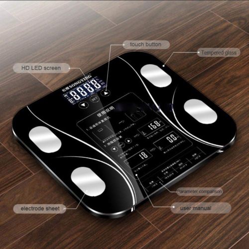  YMYXI Electronic Smart Weighing Body Fat Scale Digital Human Weight Scales Floor Lcd