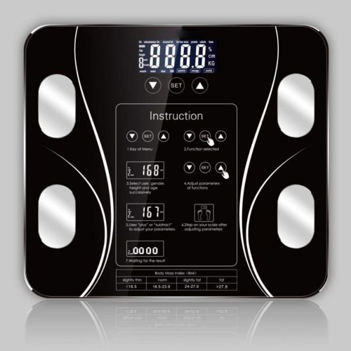  YMYXI Electronic Smart Weighing Scales Body Fat Scale Digital Weight Lcd Display