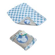YNC Disney Mickey Mouse Baby Boys Newborn Soft Fleece Blue Blanket 75x100cm 30x40