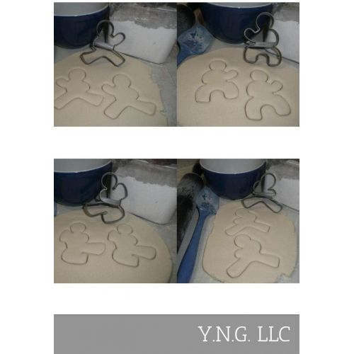  YNGLLC NINJABREAD NINJA GINGERBREAD MEN OUTLINES FOUR POSES CHRISTMAS SET OF 4 SPECIAL OCCASION COOKIE CUTTERS BAKING TOOL 3D PRINTED MADE IN USA PR1392