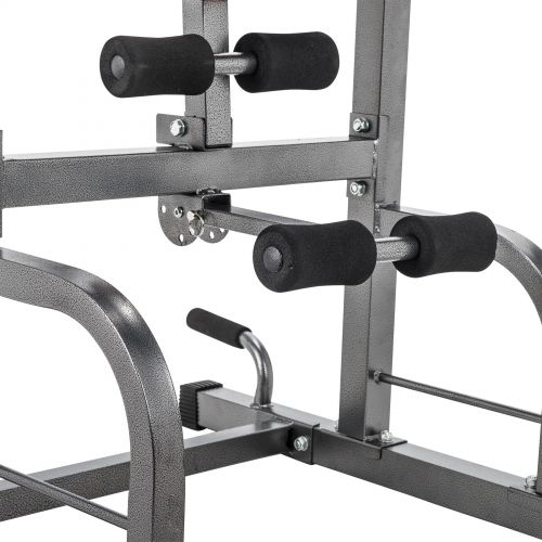  Y-NOT Multifunctional Pull Up Bar Standing Tower Dip Station Adjustable Height