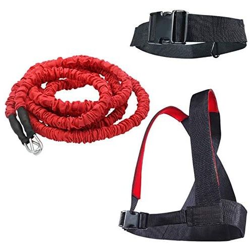  YNXing Dynamic Resistance Trainer Acceleration Speed Cord for Resistance Training to Improve Strength, Power, and Agility 5m/2m Elastic Cord Set