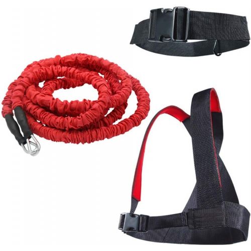  YNXing Dynamic Resistance Trainer Acceleration Speed Cord for Resistance Training to Improve Strength, Power, and Agility 5m/2m Elastic Cord Set