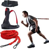 YNXing Dynamic Resistance Trainer Acceleration Speed Cord for Resistance Training to Improve Strength, Power, and Agility 5m/2m Elastic Cord Set