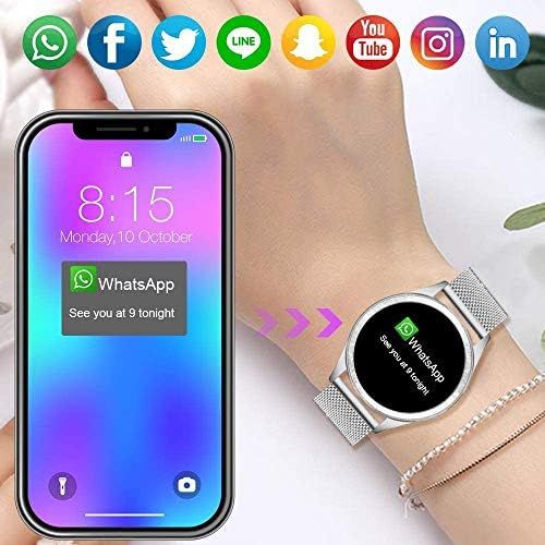  [아마존베스트]Yocuby Women’s Smartwatch, Elegant and High-Quality Stainless Steel, IP68 Waterproof, Smartwatch, Fitness Tracker with Heart Rate, Sleep Monitor, Calories, Pedometer, Activity Trac