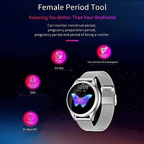  [아마존베스트]Yocuby Women’s Smartwatch, Elegant and High-Quality Stainless Steel, IP68 Waterproof, Smartwatch, Fitness Tracker with Heart Rate, Sleep Monitor, Calories, Pedometer, Activity Trac