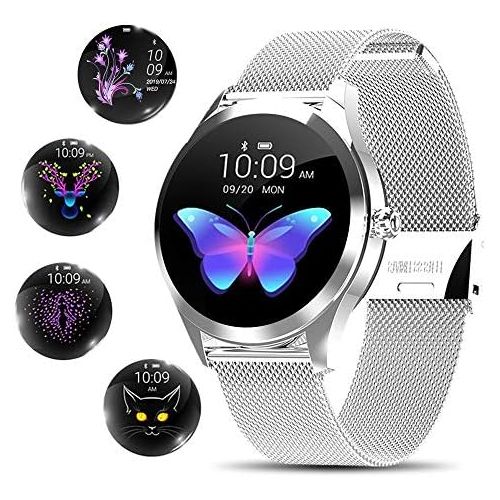  [아마존베스트]Yocuby Women’s Smartwatch, Elegant and High-Quality Stainless Steel, IP68 Waterproof, Smartwatch, Fitness Tracker with Heart Rate, Sleep Monitor, Calories, Pedometer, Activity Trac