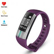 YOFAPA Blood Pressure Heart Rate Wristband Fitness tracker - Pulsometros ECG&PPG Monitoring Smart Watch Real time Heart Rate Blood Pressure Fitness Sports Watch Call SMS for Android IOS (