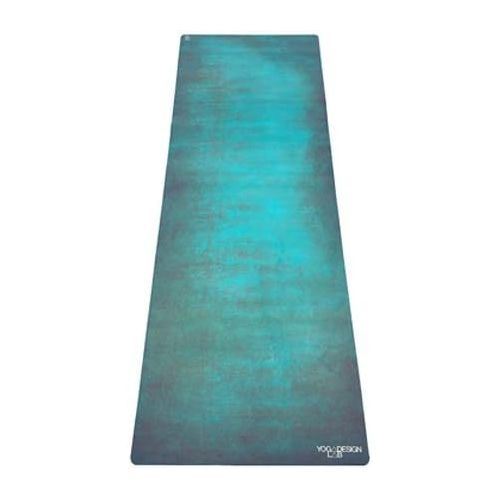  YOGA DESIGN LAB | Commuter Yoga Mat | 2-in-1 Mat+Towel | Lightweight, Foldable, Eco Luxury | Ideal Hot Yoga, Bikram, Pilates, Barre, Sweat | 1.5mm Thick | Includes Carrying Strap!