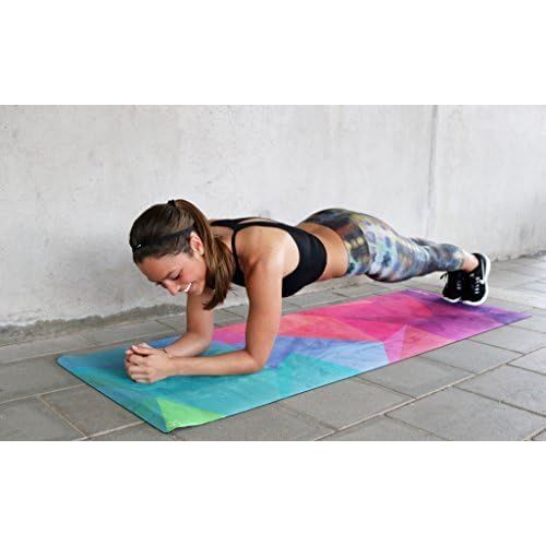  YOGA DESIGN LAB | THE COMBO YOGA MAT | 2-in-1 Mat+Towel | Eco Luxury | Designed in Bali | Ideal for Hot Yoga, Power, Bikram, Ashtanga, Sweat | Studio Quality | Includes Carrying St