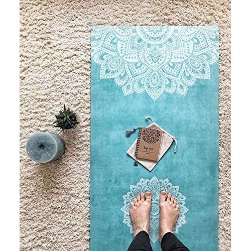  YOGA DESIGN LAB | THE COMBO YOGA MAT | 2-in-1 Mat+Towel | Eco Luxury | Designed in Bali | Ideal for Hot Yoga, Power, Bikram, Ashtanga, Sweat | Studio Quality | Includes Carrying St