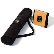 [아마존베스트]YOGAKLAR Yoga Bag with Cotton Shoulder Strap - Yoga Mat Bag with Zip and Extender for Larger Mats - Integrated Small Bag for Yoga Accessories