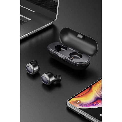  [아마존 핫딜]  [아마존핫딜]YOLEO Bluetooth Kopfhoerer 5,0 TWS True In-Ear Ohrhoerer, Yoleo X187, echtes Wireless Earbuds kabelloses mini Headset, 3D Stereo Sound intergriertes Mikrofon, 12 Stunde mit Ladekastchen fue