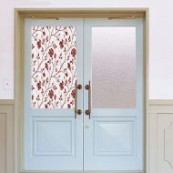YOLIYANA Modern Glass Window Film No Glue Privacy Window Cling 3D Floral Glass Stickers for Bathroom 24 by 70
