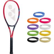 Yonex VCORE 95 Scarlet 7th Gen Performance Tennis Racquet - Strung with Synthetic Gut Racket String in Your Choice of Colors - Precise Spin & Remarkable Control