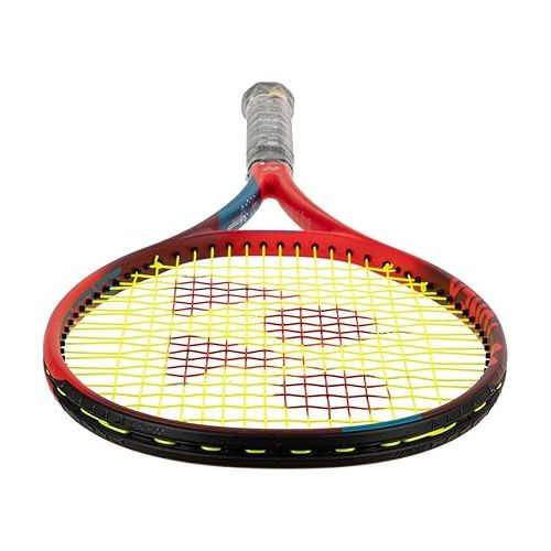  Yonex VCORE 95 Scarlet 7th Gen Performance Tennis Racquet - Strung with Synthetic Gut Racket String in Your Choice of Colors - Precise Spin & Remarkable Control