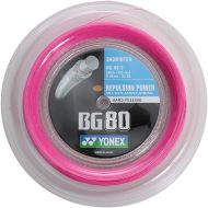 YONEX BG80 Badminton String 200m Reel - Neon Pink