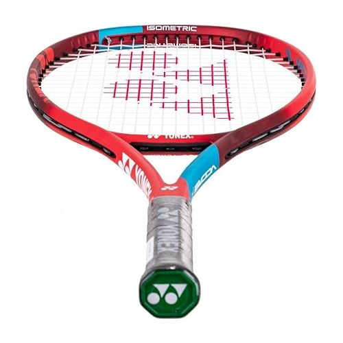  Yonex VCORE 25 Inch 6th Gen Junior Tennis Racquet, Tango Red