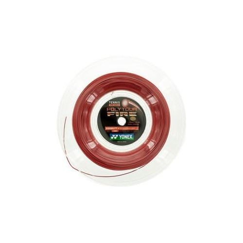  Yonex Unisex's Poly Tour Fire 200M String Reel-1,2 mm, Red/Red, 1.2 mm/200 m