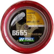 YONEX BG-65 Ti Red Badminton Coil (200 MTS) (BG65TI-2)