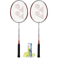 Yonex B-350 (2 Rackets) and 1 tube of Mavis Shuttlecock Badminton Combo Set