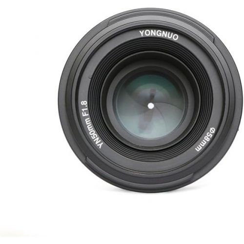  [아마존베스트]YONGNUO YN50mm F1.8N Standard Prime Lens Large Aperture Auto Manual Focus AF MF for Nikon DSLR Cameras