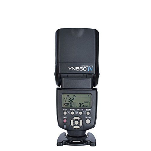  YONGNUO YN560 IV Wireless Flash Speedlite Master + Slave Flash + Built-in Trigger System for Canon Nikon Pentax Olympus Fujifilm Panasonic Digital Cameras