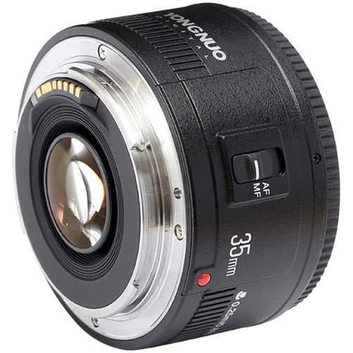  YONGNUO YN35mm F2 Lens 1:2 AF/MF Wide-Angle Fixed/Prime Auto Focus Lens for Canon EF Mount EOS Camera